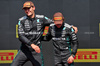 GP CANADA, (L to R): Gara winner George Russell (GBR) Mercedes AMG F1 celebrates on the podium with third placed team mate Andrea Kimi Antonelli (ITA) Mercedes AMG F1.

15.06.2025. Formula 1 World Championship, Rd 10, Canadian Grand Prix, Montreal, Canada, Gara Day.

- www.xpbimages.com, EMail: requests@xpbimages.com © Copyright: Batchelor / XPB Images