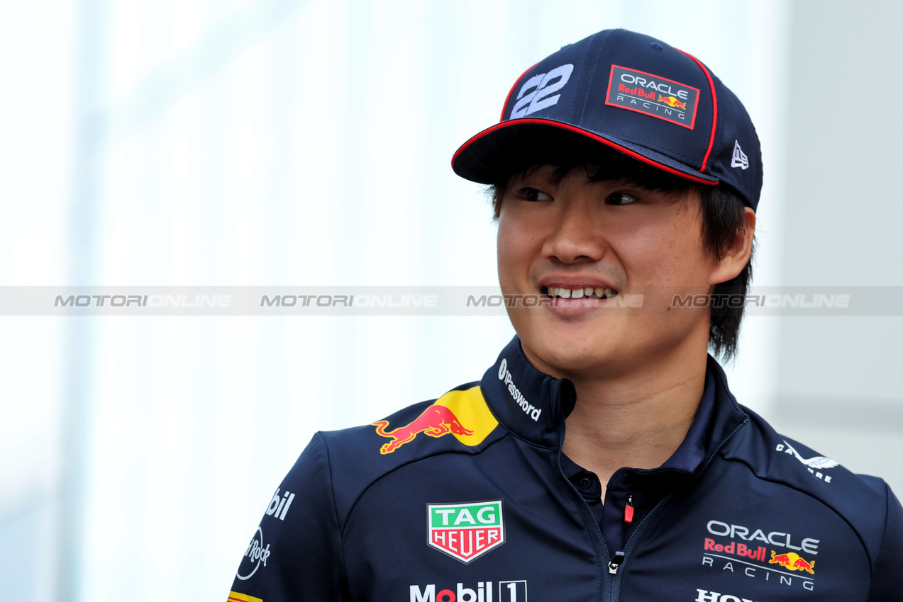 GP CANADA, Yuki Tsunoda (JPN) Red Bull Racing.

12.06.2025. Formula 1 World Championship, Rd 10, Canadian Grand Prix, Montreal, Canada, Preparation Day.

 - www.xpbimages.com, EMail: requests@xpbimages.com © Copyright: Rew / XPB Images