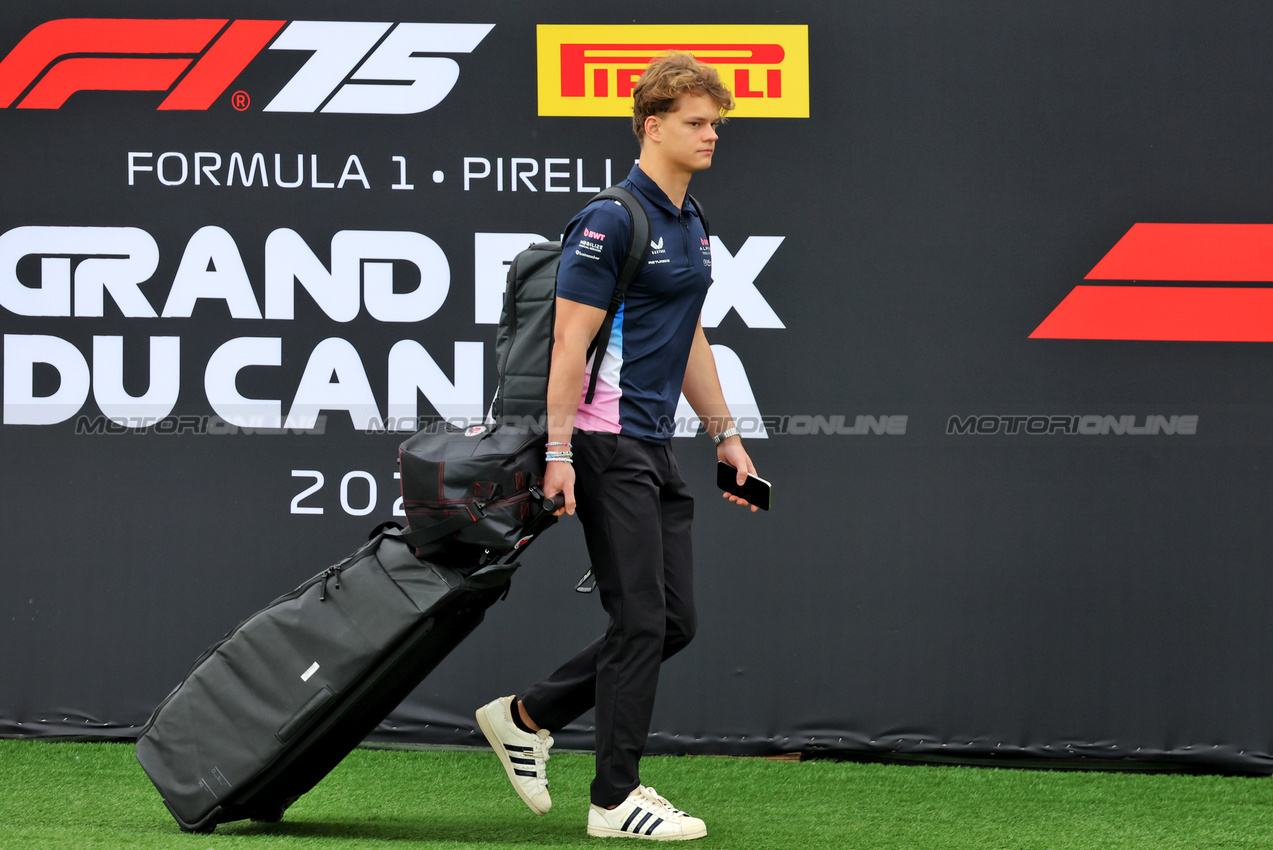 GP CANADA, Paul Aron (EST) Alpine F1 Team Reserve Driver.

12.06.2025. Formula 1 World Championship, Rd 10, Canadian Grand Prix, Montreal, Canada, Preparation Day.

- www.xpbimages.com, EMail: requests@xpbimages.com © Copyright: Bearne / XPB Images