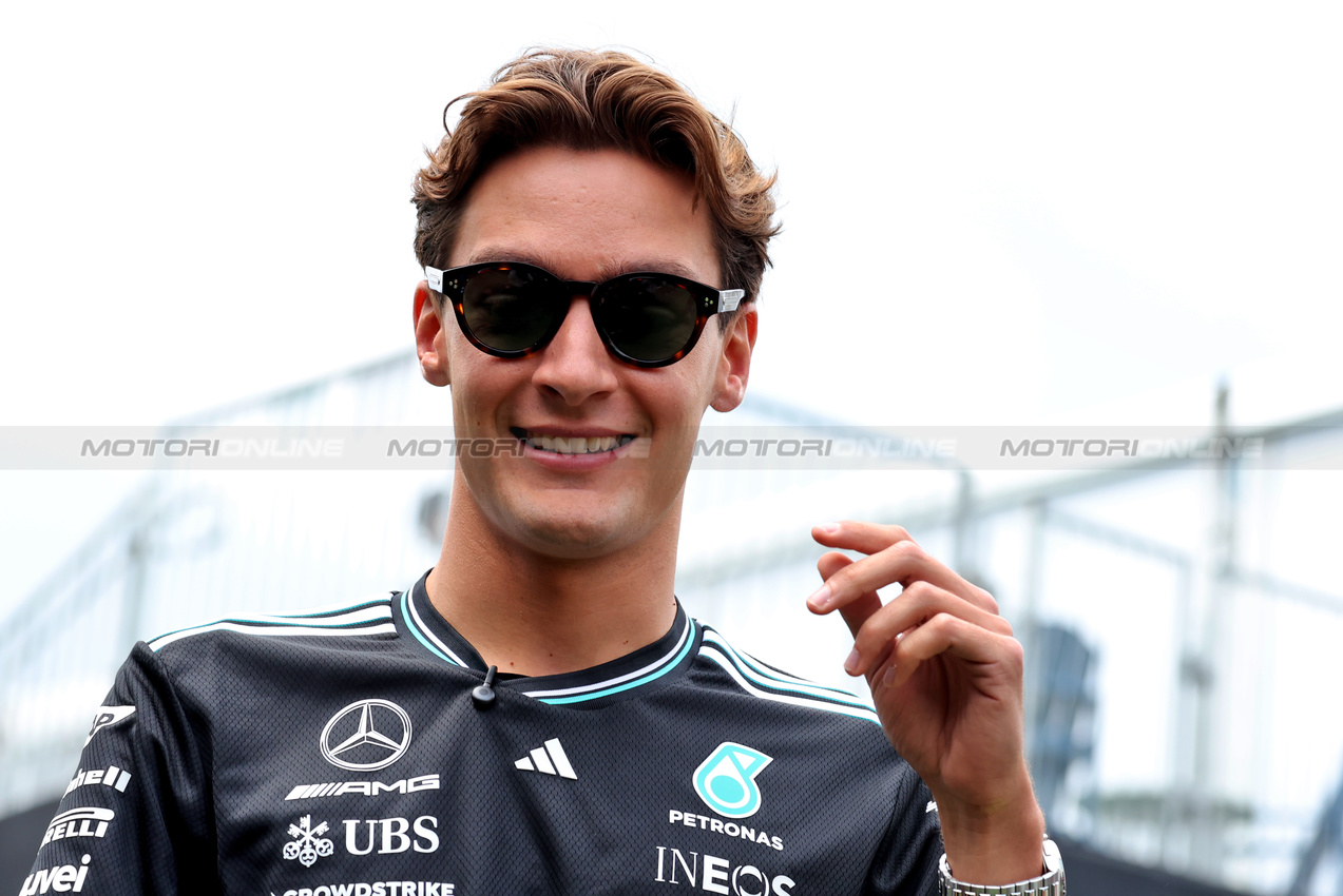GP CANADA, George Russell (GBR) Mercedes AMG F1.

12.06.2025. Formula 1 World Championship, Rd 10, Canadian Grand Prix, Montreal, Canada, Preparation Day.

 - www.xpbimages.com, EMail: requests@xpbimages.com © Copyright: Rew / XPB Images