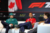 GP CANADA, (L to R): Lance Stroll (CDN) Aston Martin F1 Team; Lewis Hamilton (GBR) Ferrari; e Franco Colapinto (ARG) Alpine F1 Team in the FIA Press Conference.

12.06.2025. Formula 1 World Championship, Rd 10, Canadian Grand Prix, Montreal, Canada, Preparation Day.

- www.xpbimages.com, EMail: requests@xpbimages.com © Copyright: Bearne / XPB Images