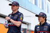 GP CANADA, (L to R): Max Verstappen (NLD) Red Bull Racing with Yuki Tsunoda (JPN) Red Bull Racing.

12.06.2025. Formula 1 World Championship, Rd 10, Canadian Grand Prix, Montreal, Canada, Preparation Day.

 - www.xpbimages.com, EMail: requests@xpbimages.com © Copyright: Rew / XPB Images