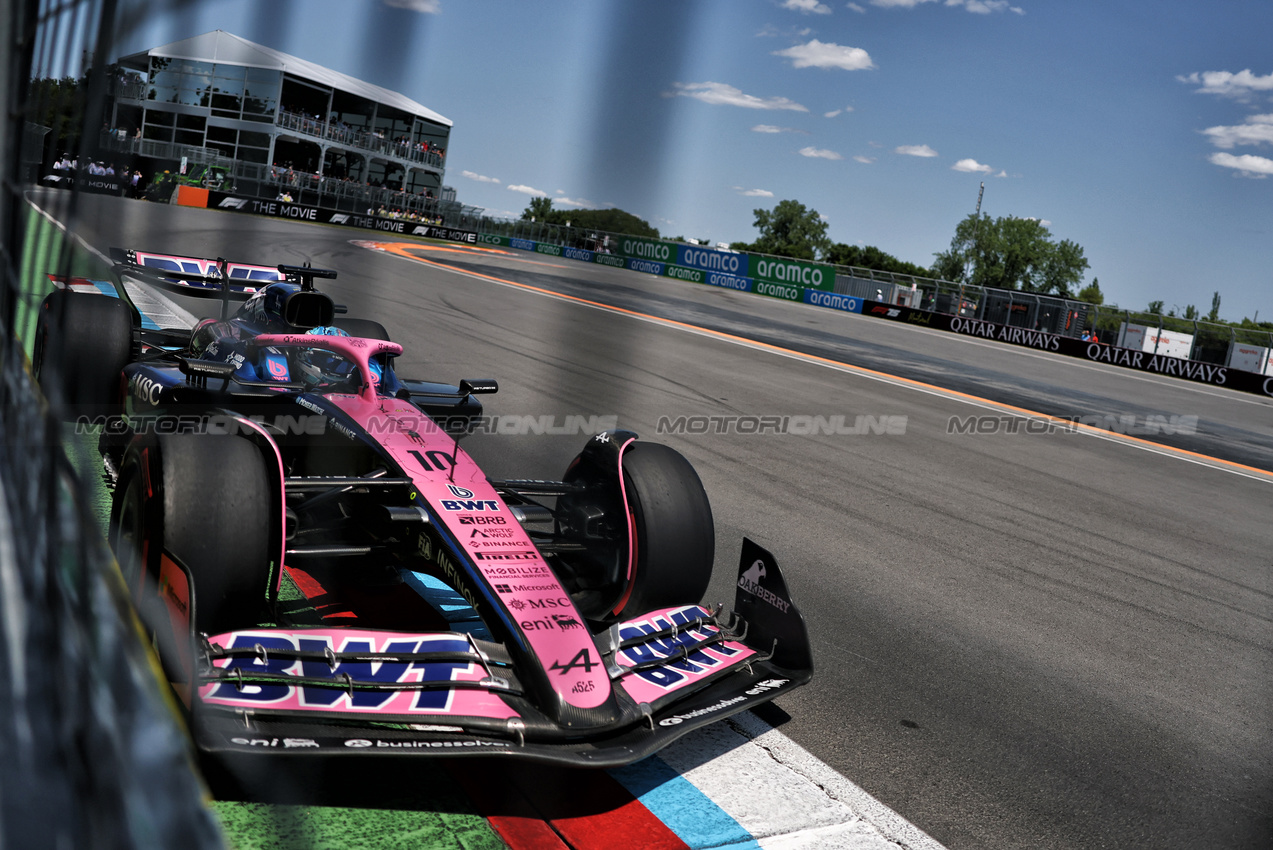 GP CANADA, Pierre Gasly (FRA) Alpine F1 Team A525.

14.06.2025. Formula 1 World Championship, Rd 10, Canadian Grand Prix, Montreal, Canada, Qualifiche Day.

- www.xpbimages.com, EMail: requests@xpbimages.com © Copyright: Charniaux / XPB Images