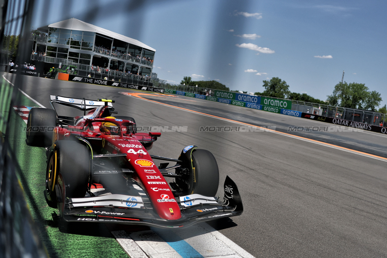 GP CANADA, Lewis Hamilton (GBR) Ferrari SF-25.

14.06.2025. Formula 1 World Championship, Rd 10, Canadian Grand Prix, Montreal, Canada, Qualifiche Day.

- www.xpbimages.com, EMail: requests@xpbimages.com © Copyright: Charniaux / XPB Images