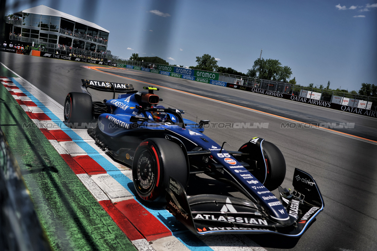 GP CANADA, Carlos Sainz (ESP) Atlassian Williams Racing FW47.

14.06.2025. Formula 1 World Championship, Rd 10, Canadian Grand Prix, Montreal, Canada, Qualifiche Day.

- www.xpbimages.com, EMail: requests@xpbimages.com © Copyright: Charniaux / XPB Images