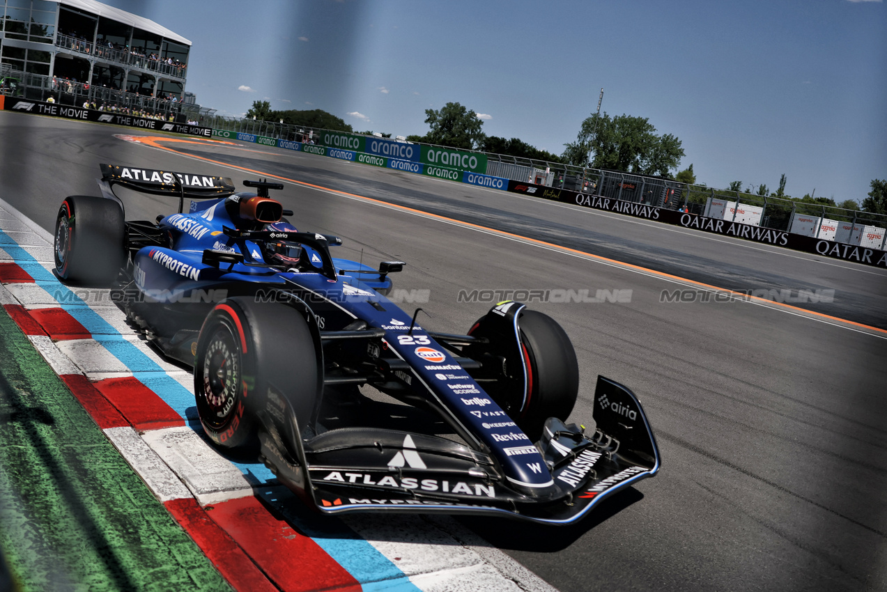 GP CANADA, Alexander Albon (THA) Atlassian Williams Racing FW47.

14.06.2025. Formula 1 World Championship, Rd 10, Canadian Grand Prix, Montreal, Canada, Qualifiche Day.

- www.xpbimages.com, EMail: requests@xpbimages.com © Copyright: Charniaux / XPB Images