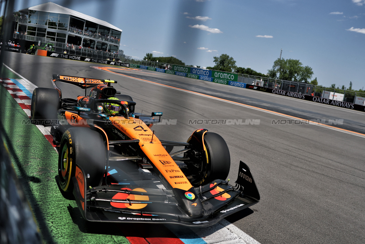 GP CANADA, Lando Norris (GBR) McLaren MCL39.

14.06.2025. Formula 1 World Championship, Rd 10, Canadian Grand Prix, Montreal, Canada, Qualifiche Day.

- www.xpbimages.com, EMail: requests@xpbimages.com © Copyright: Charniaux / XPB Images