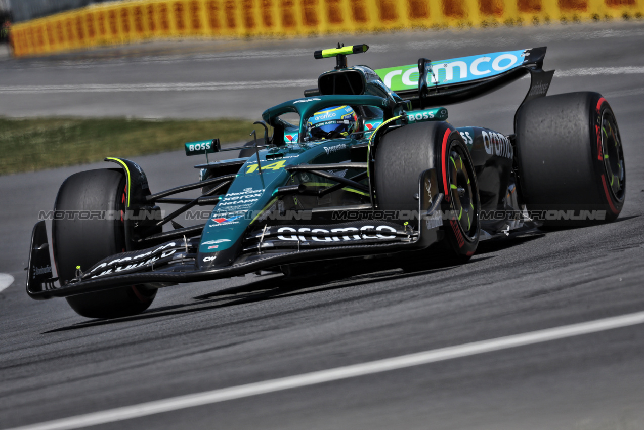 GP CANADA, Fernando Alonso (ESP) Aston Martin F1 Team AMR25.

14.06.2025. Formula 1 World Championship, Rd 10, Canadian Grand Prix, Montreal, Canada, Qualifiche Day.

 - www.xpbimages.com, EMail: requests@xpbimages.com © Copyright: Rew / XPB Images