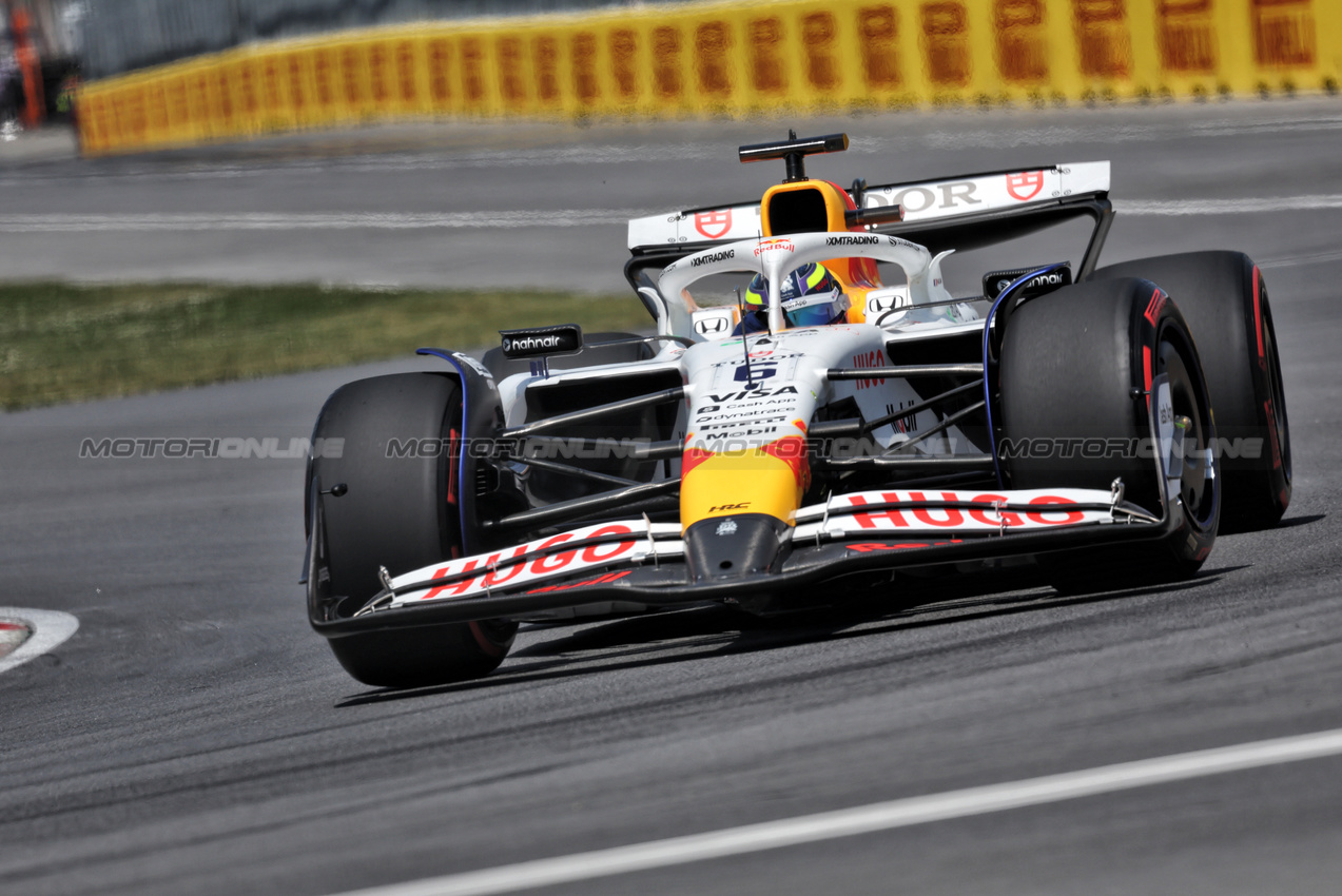 GP CANADA, Isack Hadjar (FRA) Racing Bulls VCARB 02.

14.06.2025. Formula 1 World Championship, Rd 10, Canadian Grand Prix, Montreal, Canada, Qualifiche Day.

 - www.xpbimages.com, EMail: requests@xpbimages.com © Copyright: Rew / XPB Images