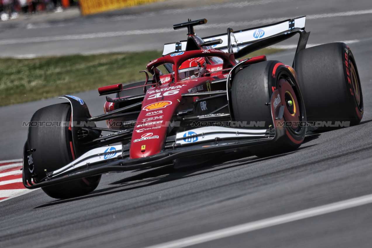 GP CANADA, Charles Leclerc (MON) Ferrari SF-25.

14.06.2025. Formula 1 World Championship, Rd 10, Canadian Grand Prix, Montreal, Canada, Qualifiche Day.

 - www.xpbimages.com, EMail: requests@xpbimages.com © Copyright: Rew / XPB Images