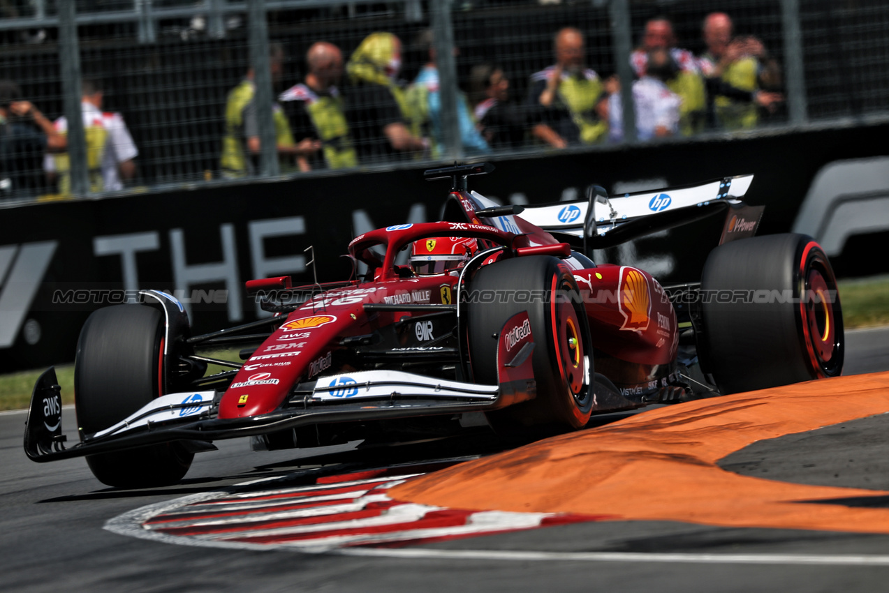 GP CANADA, Charles Leclerc (MON) Ferrari SF-25.

14.06.2025. Formula 1 World Championship, Rd 10, Canadian Grand Prix, Montreal, Canada, Qualifiche Day.

- www.xpbimages.com, EMail: requests@xpbimages.com © Copyright: Charniaux / XPB Images