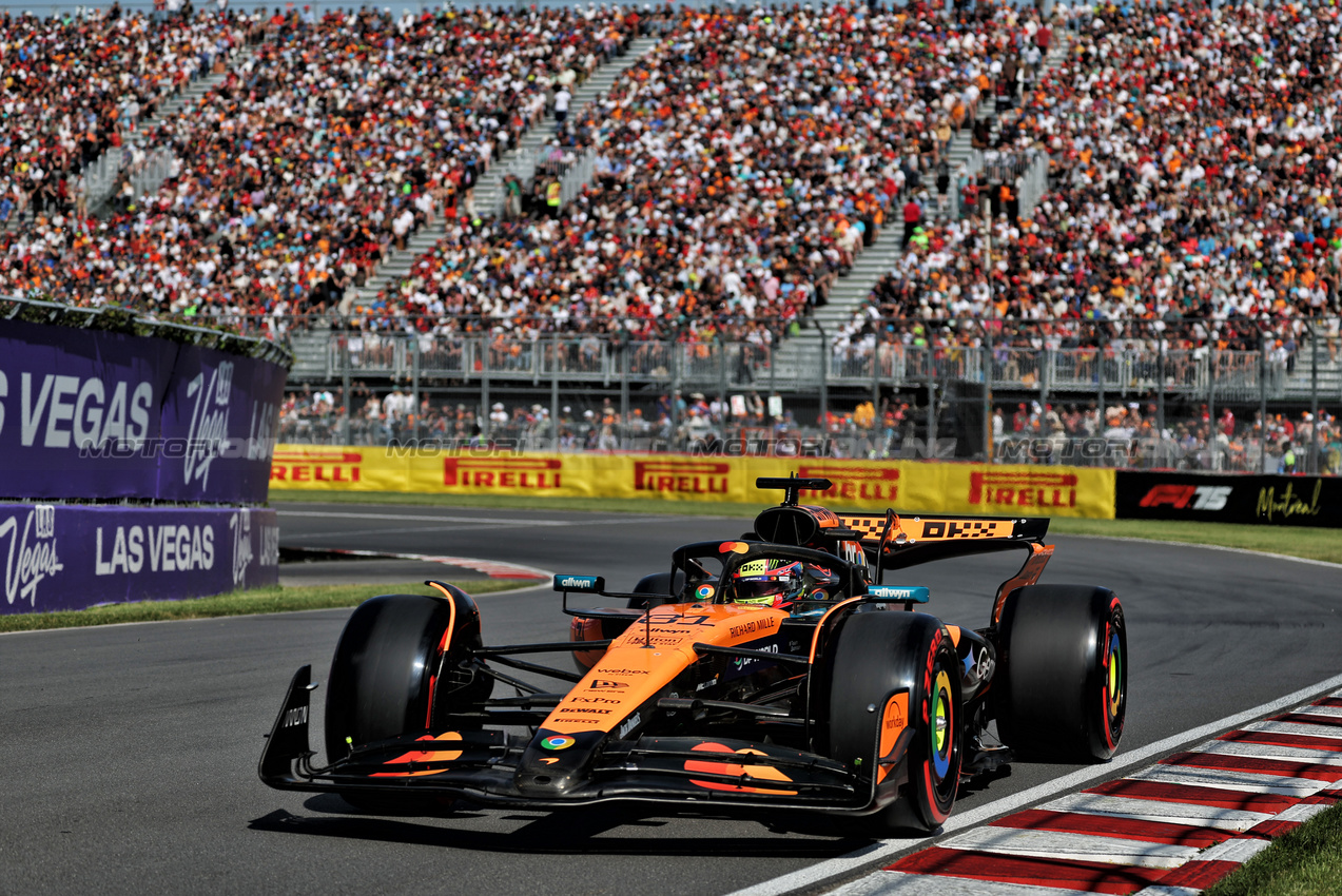 GP CANADA, Oscar Piastri (AUS) McLaren MCL39.

14.06.2025. Formula 1 World Championship, Rd 10, Canadian Grand Prix, Montreal, Canada, Qualifiche Day.

 - www.xpbimages.com, EMail: requests@xpbimages.com © Copyright: Rew / XPB Images
