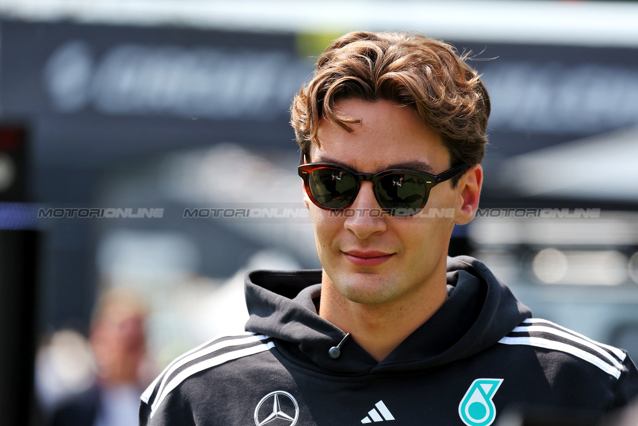 GP CANADA, George Russell (GBR) Mercedes AMG F1.

14.06.2025. Formula 1 World Championship, Rd 10, Canadian Grand Prix, Montreal, Canada, Qualifiche Day.

 - www.xpbimages.com, EMail: requests@xpbimages.com © Copyright: Rew / XPB Images