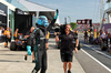 GP CANADA, George Russell (GBR) Mercedes AMG F1 celebrates his pole position in qualifying parc ferme.

14.06.2025. Formula 1 World Championship, Rd 10, Canadian Grand Prix, Montreal, Canada, Qualifiche Day.

- www.xpbimages.com, EMail: requests@xpbimages.com © Copyright: Bearne / XPB Images