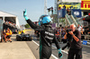 GP CANADA, George Russell (GBR) Mercedes AMG F1 celebrates his pole position in qualifying parc ferme.

14.06.2025. Formula 1 World Championship, Rd 10, Canadian Grand Prix, Montreal, Canada, Qualifiche Day.

- www.xpbimages.com, EMail: requests@xpbimages.com © Copyright: Bearne / XPB Images