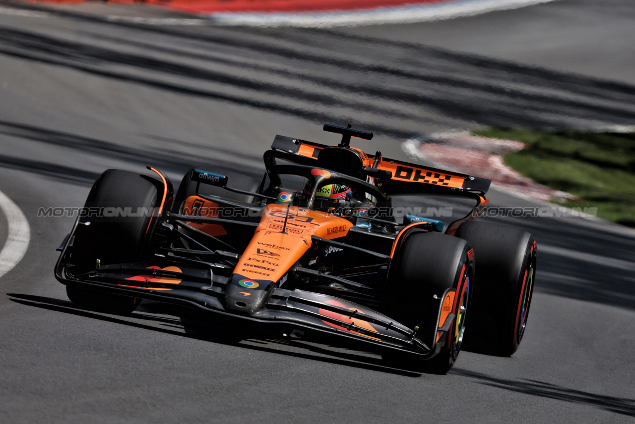 GP CANADA, Oscar Piastri (AUS) McLaren MCL39.

13.06.2025. Formula 1 World Championship, Rd 10, Canadian Grand Prix, Montreal, Canada, Practice Day.

- www.xpbimages.com, EMail: requests@xpbimages.com © Copyright: Bearne / XPB Images