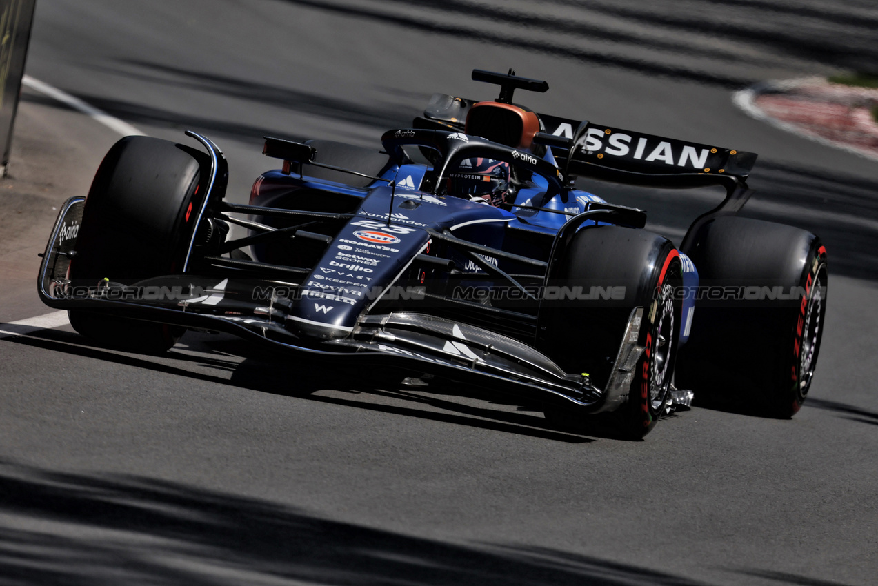 GP CANADA, Alexander Albon (THA) Atlassian Williams Racing FW47.

13.06.2025. Formula 1 World Championship, Rd 10, Canadian Grand Prix, Montreal, Canada, Practice Day.

- www.xpbimages.com, EMail: requests@xpbimages.com © Copyright: Bearne / XPB Images