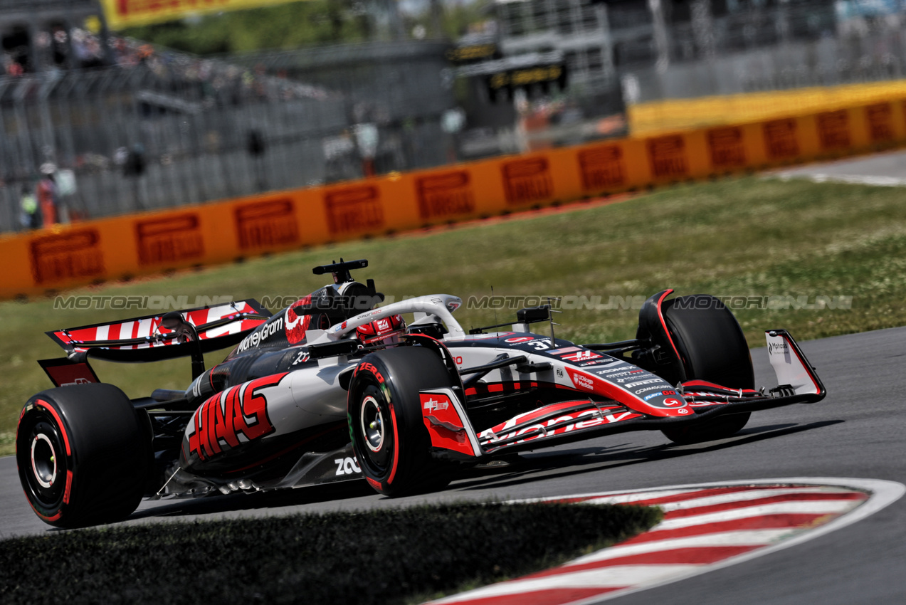 GP CANADA, Esteban Ocon (FRA) Haas VF-25.

13.06.2025. Formula 1 World Championship, Rd 10, Canadian Grand Prix, Montreal, Canada, Practice Day.

- www.xpbimages.com, EMail: requests@xpbimages.com © Copyright: Charniaux / XPB Images