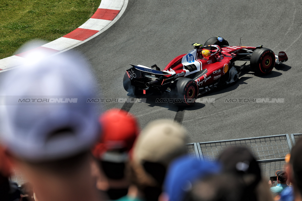 GP CANADA, Lewis Hamilton (GBR) Ferrari SF-25 recovers from a spin in the first practice session.

13.06.2025. Formula 1 World Championship, Rd 10, Canadian Grand Prix, Montreal, Canada, Practice Day.

 - www.xpbimages.com, EMail: requests@xpbimages.com © Copyright: Rew / XPB Images