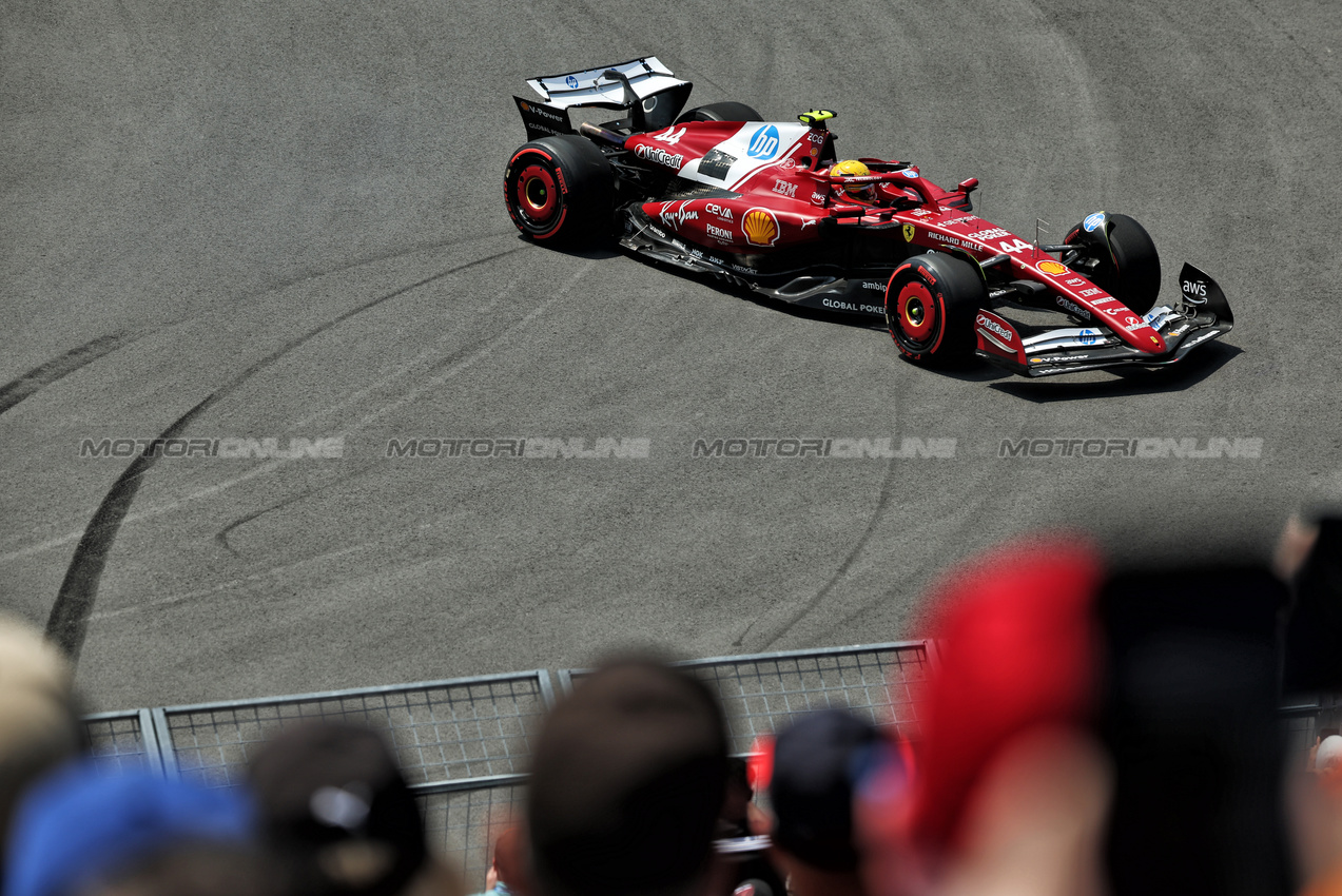 GP CANADA, Lewis Hamilton (GBR) Ferrari SF-25 recovers from a spin in the first practice session.

13.06.2025. Formula 1 World Championship, Rd 10, Canadian Grand Prix, Montreal, Canada, Practice Day.

 - www.xpbimages.com, EMail: requests@xpbimages.com © Copyright: Rew / XPB Images