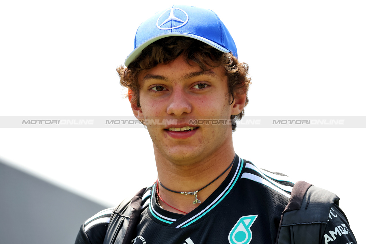 GP CANADA, Andrea Kimi Antonelli (ITA) Mercedes AMG F1.

13.06.2025. Formula 1 World Championship, Rd 10, Canadian Grand Prix, Montreal, Canada, Practice Day.

 - www.xpbimages.com, EMail: requests@xpbimages.com © Copyright: Rew / XPB Images