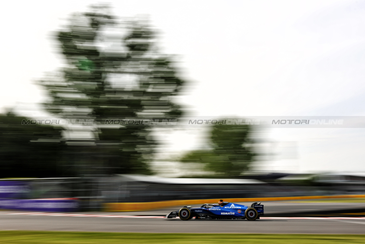 GP CANADA, Alexander Albon (THA) Atlassian Williams Racing FW47.

13.06.2025. Formula 1 World Championship, Rd 10, Canadian Grand Prix, Montreal, Canada, Practice Day.

- www.xpbimages.com, EMail: requests@xpbimages.com © Copyright: Charniaux / XPB Images