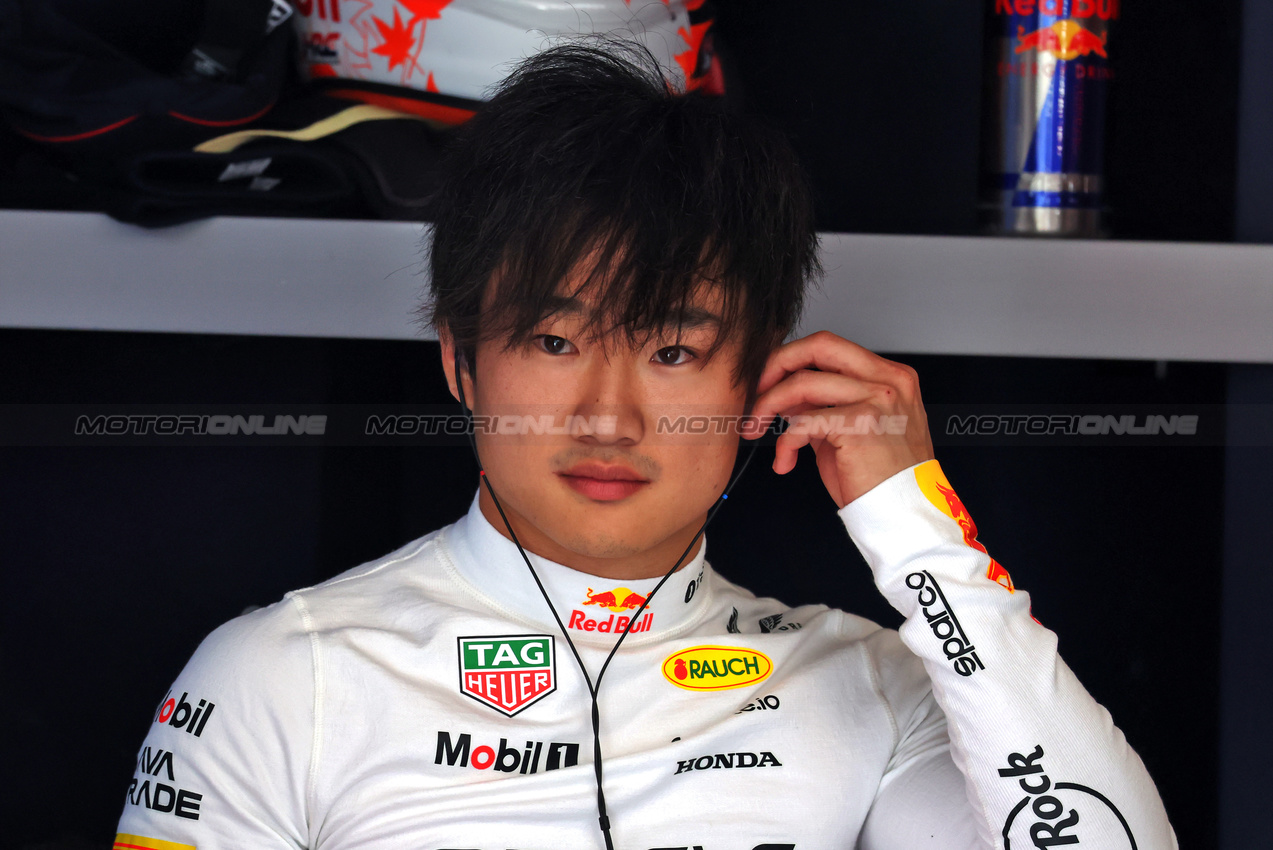 GP CANADA, Yuki Tsunoda (JPN) Red Bull Racing.

13.06.2025. Formula 1 World Championship, Rd 10, Canadian Grand Prix, Montreal, Canada, Practice Day.

 - www.xpbimages.com, EMail: requests@xpbimages.com © Copyright: Rew / XPB Images