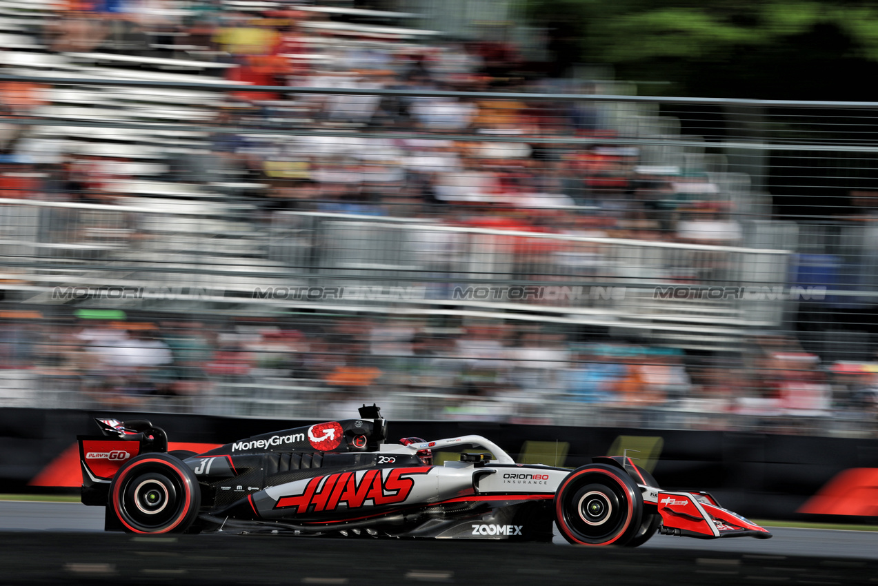 GP CANADA, Esteban Ocon (FRA) Haas VF-25.

13.06.2025. Formula 1 World Championship, Rd 10, Canadian Grand Prix, Montreal, Canada, Practice Day.

- www.xpbimages.com, EMail: requests@xpbimages.com © Copyright: Bearne / XPB Images