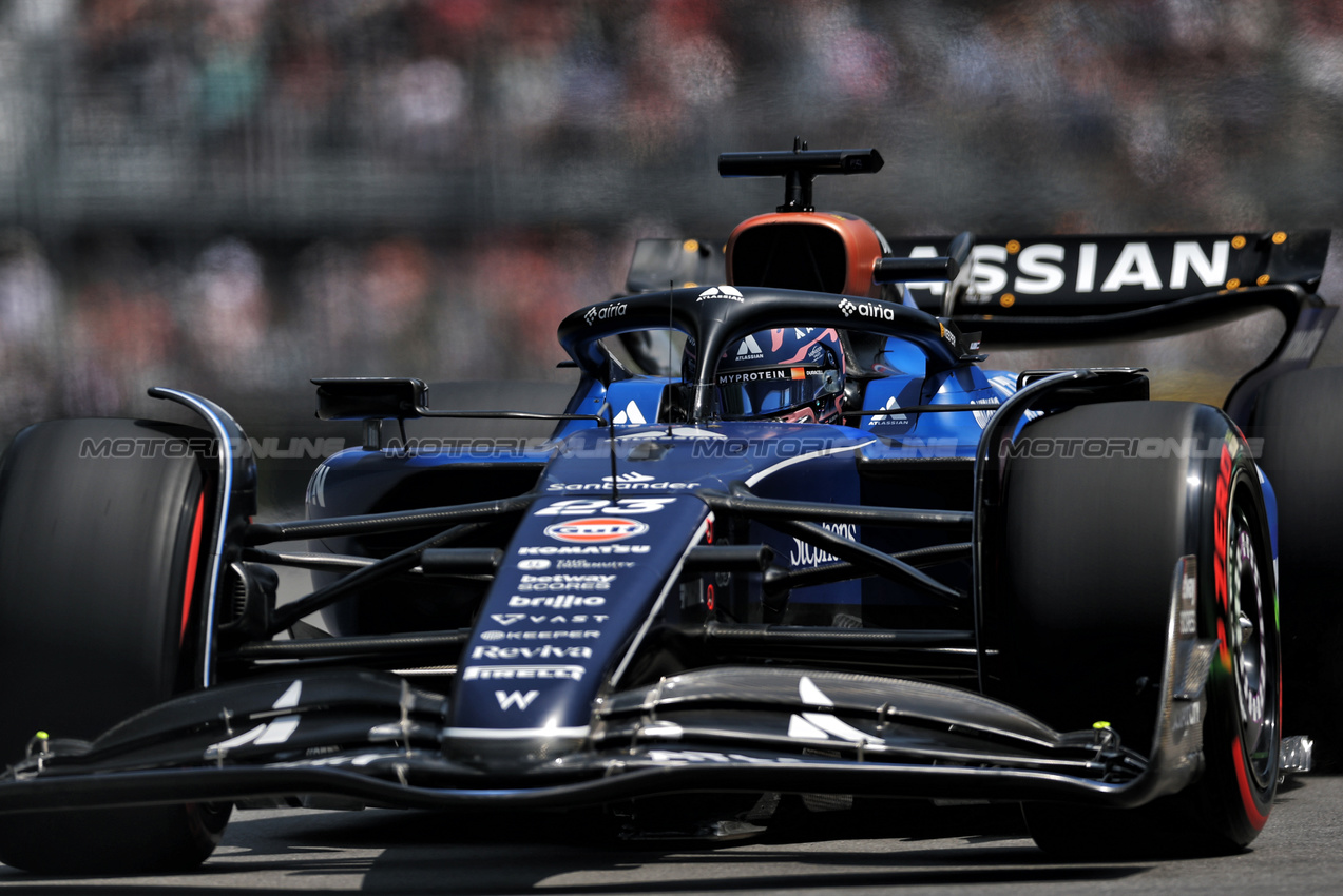 GP CANADA, Alexander Albon (THA) Atlassian Williams Racing FW47.

13.06.2025. Formula 1 World Championship, Rd 10, Canadian Grand Prix, Montreal, Canada, Practice Day.

- www.xpbimages.com, EMail: requests@xpbimages.com © Copyright: Charniaux / XPB Images