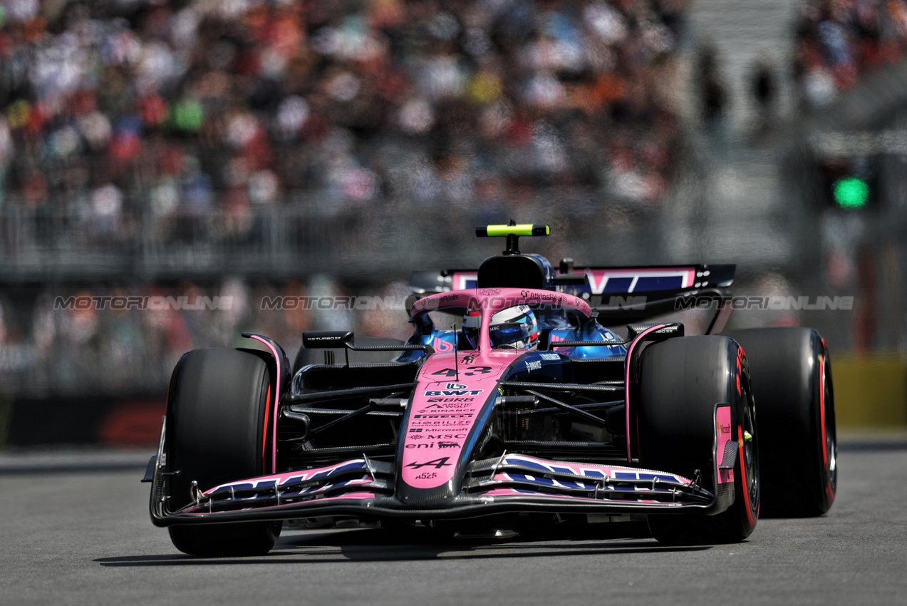 GP CANADA, Franco Colapinto (ARG) Alpine F1 Team A525.

13.06.2025. Formula 1 World Championship, Rd 10, Canadian Grand Prix, Montreal, Canada, Practice Day.

- www.xpbimages.com, EMail: requests@xpbimages.com © Copyright: Charniaux / XPB Images