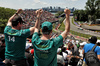 GP CANADA, Circuit Atmosfera - Aston Martin F1 Team fans in the grandstand.

13.06.2025. Formula 1 World Championship, Rd 10, Canadian Grand Prix, Montreal, Canada, Practice Day.

- www.xpbimages.com, EMail: requests@xpbimages.com © Copyright: Bearne / XPB Images