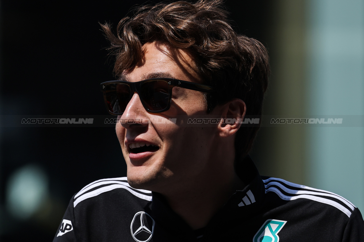 GP CINA, George Russell (GBR), Mercedes AMG F1 
23.03.2025. Formula 1 World Championship, Rd 2, Chinese Grand Prix, Shanghai, China, Gara Day.
- www.xpbimages.com, EMail: requests@xpbimages.com © Copyright: Charniaux / XPB Images