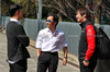 GP CINA, Ayao Komatsu (JPN) Haas F1 Team Principal (Centre) with Masaya Kaji (JPN) Toyota Gazoo Racing General Commercial Director (Right).

23.03.2025. Formula 1 World Championship, Rd 2, Chinese Grand Prix, Shanghai, China, Gara Day.

- www.xpbimages.com, EMail: requests@xpbimages.com © Copyright: Moy / XPB Images