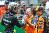 GP CINA, Zak Brown (USA) McLaren Executive Director celebrates with vincitore Oscar Piastri (AUS) McLaren (Right) e third placed George Russell (GBR) Mercedes AMG F1 (Left) in parc ferme.

23.03.2025. Formula 1 World Championship, Rd 2, Chinese Grand Prix, Shanghai, China, Gara Day.

- www.xpbimages.com, EMail: requests@xpbimages.com © Copyright: Batchelor / XPB Images