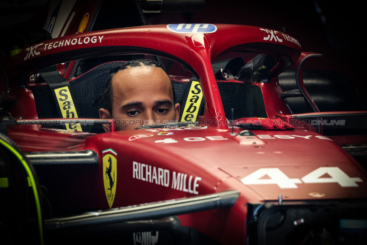 GP CINA, Lewis Hamilton (GBR), Ferrari 
20.03.2025. Formula 1 World Championship, Rd 2, Chinese Grand Prix, Shanghai, China, Preparation Day.
- www.xpbimages.com, EMail: requests@xpbimages.com © Copyright: Charniaux / XPB Images