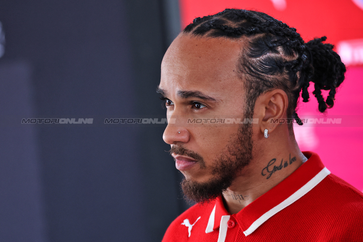 GP CINA, Lewis Hamilton (GBR) Ferrari.

20.03.2025. Formula 1 World Championship, Rd 2, Chinese Grand Prix, Shanghai, China, Preparation Day.

- www.xpbimages.com, EMail: requests@xpbimages.com © Copyright: Moy / XPB Images