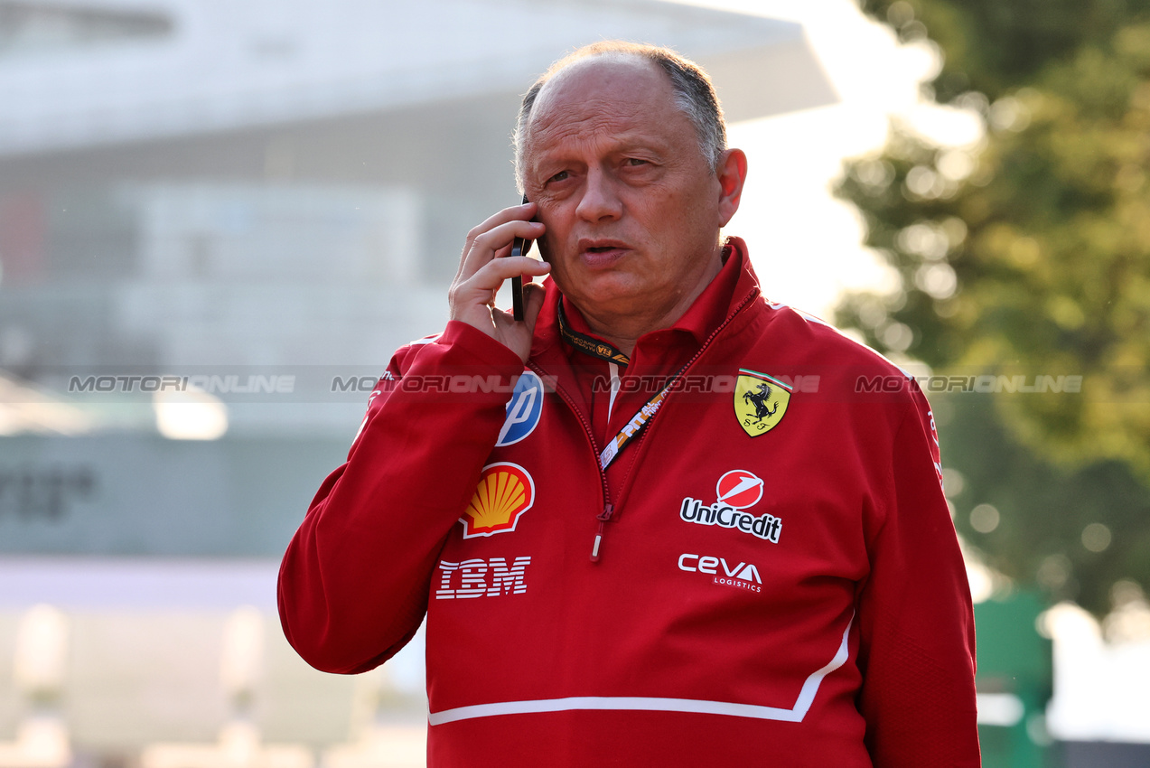 GP CINA, Frederic Vasseur (FRA) Ferrari Team Principal.

20.03.2025. Formula 1 World Championship, Rd 2, Chinese Grand Prix, Shanghai, China, Preparation Day.

- www.xpbimages.com, EMail: requests@xpbimages.com © Copyright: Moy / XPB Images