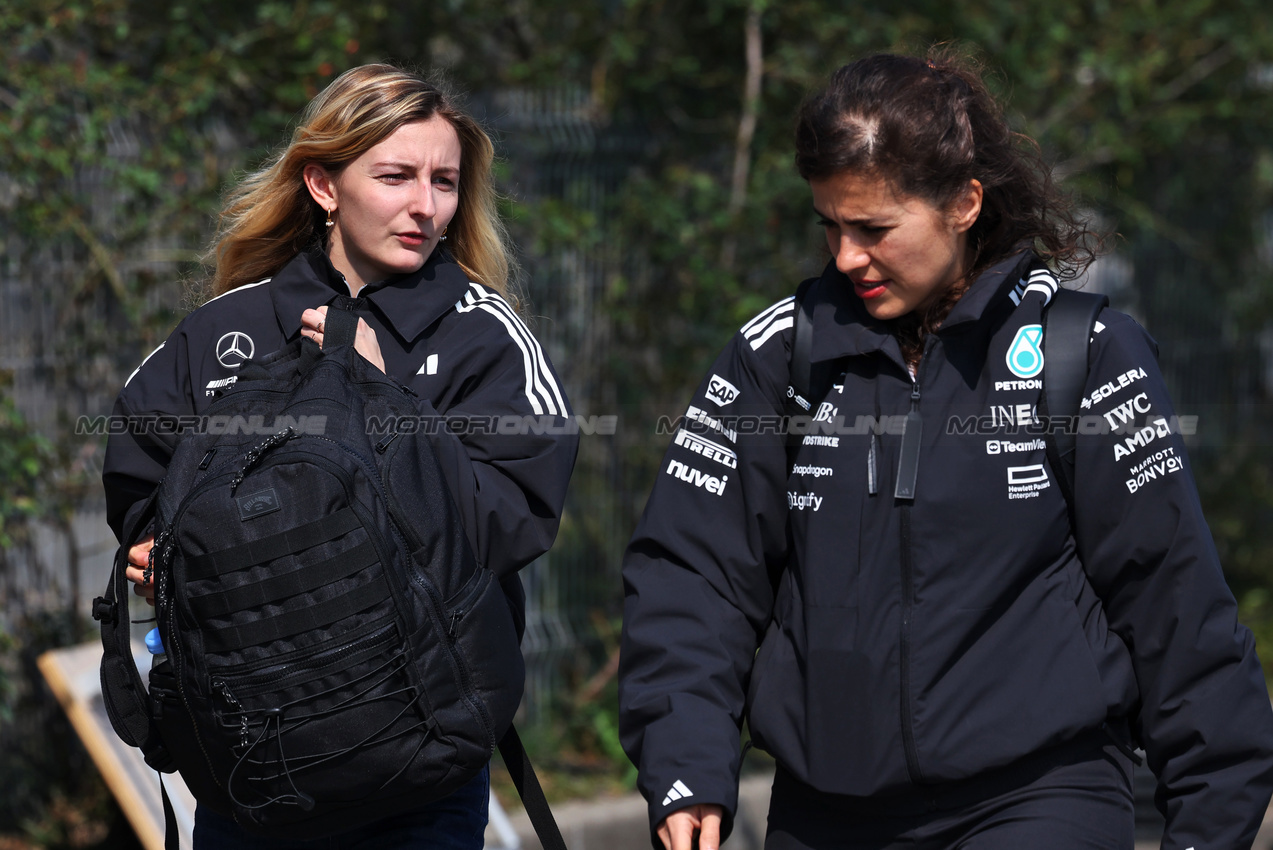 GP CINA, Doriane Pin (FRA) Prema Racing Mercedes Junior Team Driver (Left).

20.03.2025. FIA Formula Academy, Rd 1, Shanghai, China, Giovedi'.

- www.xpbimages.com, EMail: requests@xpbimages.com Copyright: XPB Images