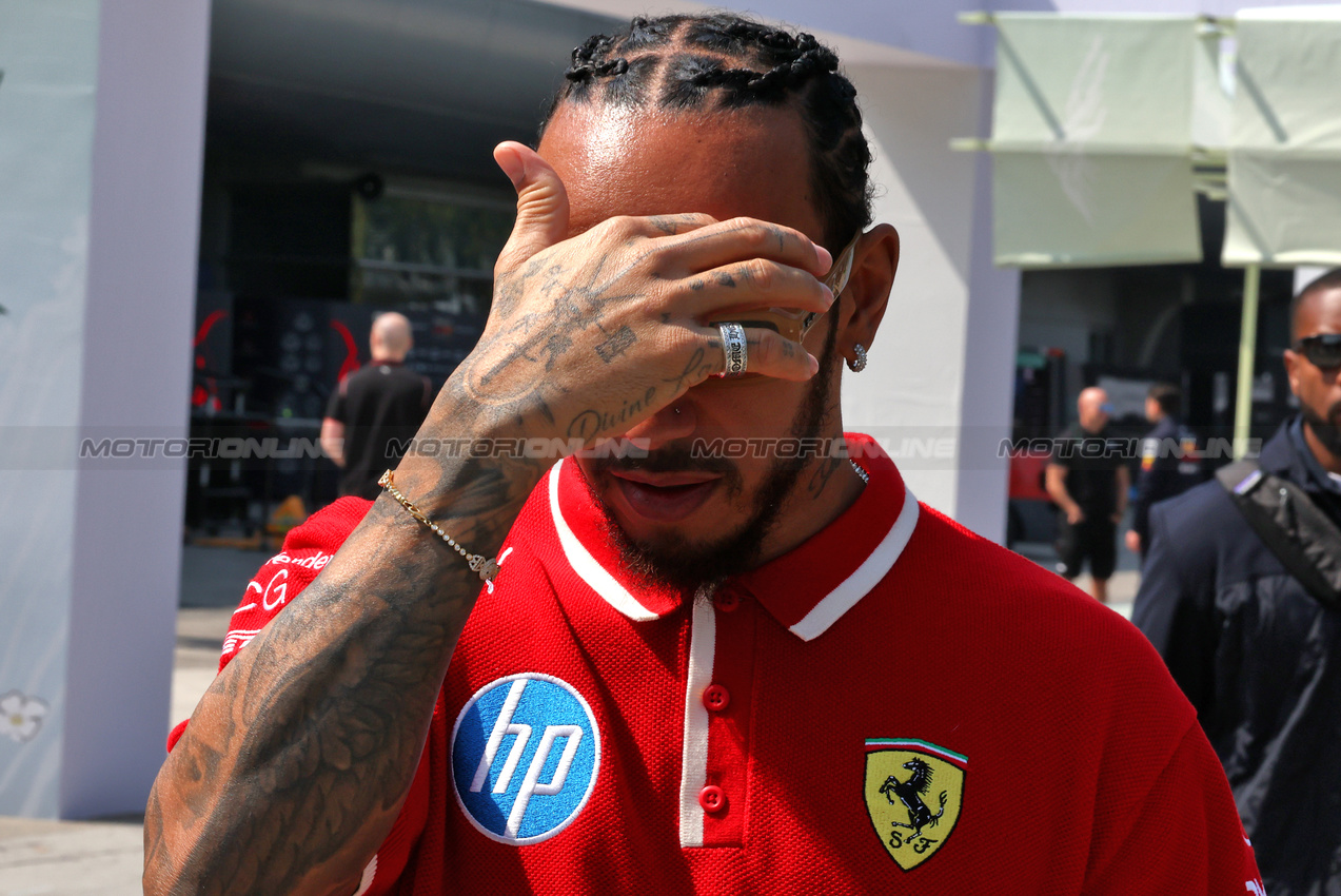 GP CINA, Lewis Hamilton (GBR) Ferrari.

20.03.2025. Formula 1 World Championship, Rd 2, Chinese Grand Prix, Shanghai, China, Preparation Day.

- www.xpbimages.com, EMail: requests@xpbimages.com © Copyright: Moy / XPB Images
