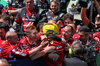 GP CINA, Gara winner Lewis Hamilton (GBR) Ferrari celebrates with the team in Sprint parc ferme.

22.03.2025. Formula 1 World Championship, Rd 2, Chinese Grand Prix, Shanghai, China, Sprint e Qualifiche Day.

- www.xpbimages.com, EMail: requests@xpbimages.com © Copyright: Moy / XPB Images