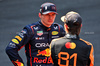 GP CINA, (L to R): Third placed Max Verstappen (NLD) Red Bull Racing in Sprint parc ferme with second placed Oscar Piastri (AUS) McLaren.

22.03.2025. Formula 1 World Championship, Rd 2, Chinese Grand Prix, Shanghai, China, Sprint e Qualifiche Day.

- www.xpbimages.com, EMail: requests@xpbimages.com © Copyright: Moy / XPB Images