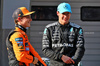GP CINA, (L to R): Pole sitter Oscar Piastri (AUS) McLaren with second placed George Russell (GBR) Mercedes AMG F1 in qualifying parc ferme.

22.03.2025. Formula 1 World Championship, Rd 2, Chinese Grand Prix, Shanghai, China, Sprint e Qualifiche Day.

- www.xpbimages.com, EMail: requests@xpbimages.com © Copyright: Batchelor / XPB Images