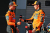 GP CINA, (L to R): third placed Lando Norris (GBR) McLaren with pole sitter Oscar Piastri (AUS) McLaren in qualifying parc ferme.

22.03.2025. Formula 1 World Championship, Rd 2, Chinese Grand Prix, Shanghai, China, Sprint e Qualifiche Day.

- www.xpbimages.com, EMail: requests@xpbimages.com © Copyright: Batchelor / XPB Images