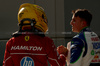 GP CINA, (L to R): Charles Leclerc (MON) Ferrari with Isack Hadjar (FRA) Racing Bulls in qualifying parc ferme.

22.03.2025. Formula 1 World Championship, Rd 2, Chinese Grand Prix, Shanghai, China, Sprint e Qualifiche Day.

 - www.xpbimages.com, EMail: requests@xpbimages.com © Copyright: Coates / XPB Images