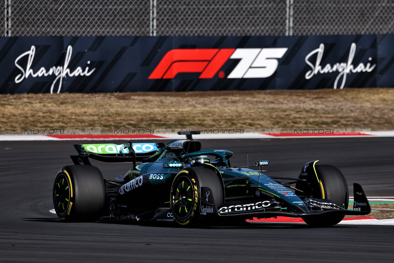 GP CINA, Lance Stroll (CDN) Aston Martin F1 Team AMR25.

21.03.2025. Formula 1 World Championship, Rd 2, Chinese Grand Prix, Shanghai, China, Sprint Qualifiche Day.

- www.xpbimages.com, EMail: requests@xpbimages.com © Copyright: Moy / XPB Images