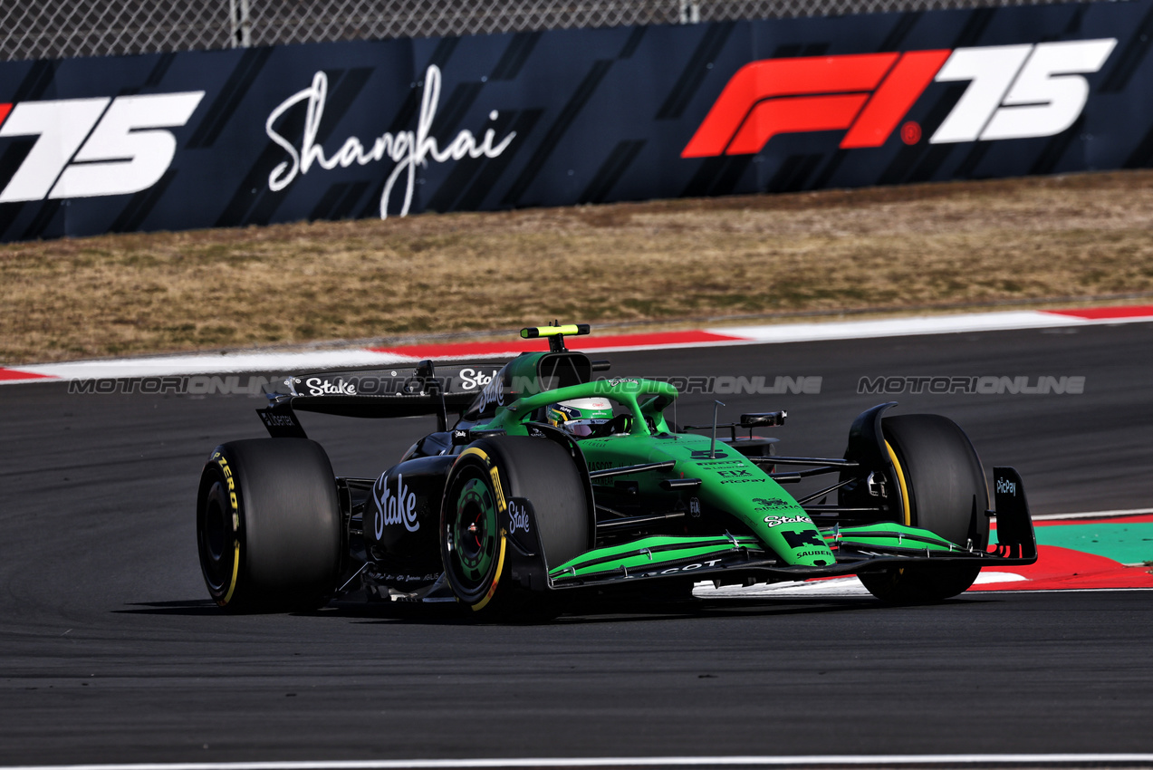 GP CINA, Gabriel Bortoleto (BRA) Sauber C45.

21.03.2025. Formula 1 World Championship, Rd 2, Chinese Grand Prix, Shanghai, China, Sprint Qualifiche Day.

- www.xpbimages.com, EMail: requests@xpbimages.com © Copyright: Moy / XPB Images