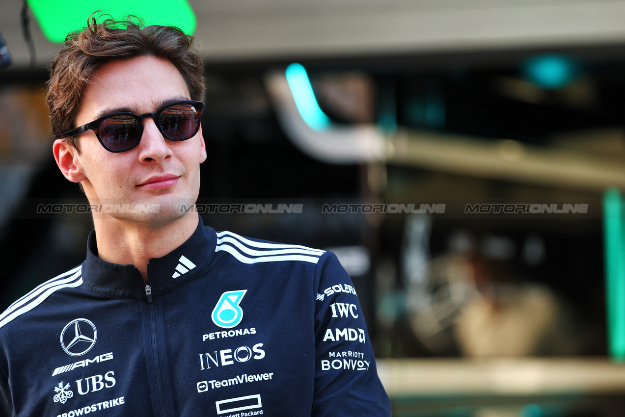 GP CINA, George Russell (GBR) Mercedes AMG F1.

21.03.2025. Formula 1 World Championship, Rd 2, Chinese Grand Prix, Shanghai, China, Sprint Qualifiche Day.

- www.xpbimages.com, EMail: requests@xpbimages.com © Copyright: Batchelor / XPB Images