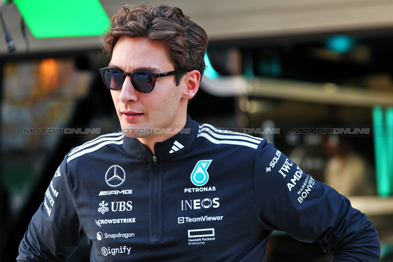 GP CINA, George Russell (GBR) Mercedes AMG F1.

21.03.2025. Formula 1 World Championship, Rd 2, Chinese Grand Prix, Shanghai, China, Sprint Qualifiche Day.

- www.xpbimages.com, EMail: requests@xpbimages.com © Copyright: Batchelor / XPB Images