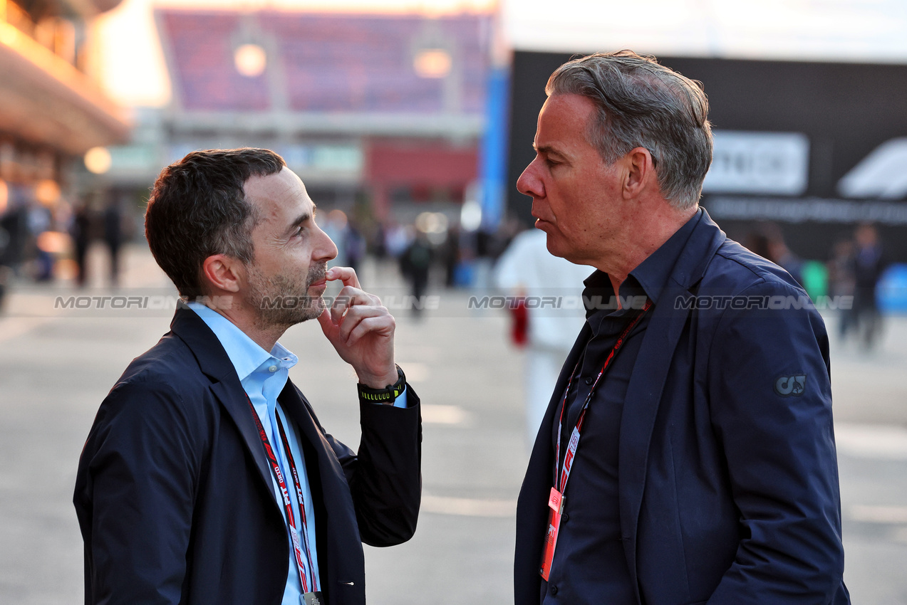 GP CINA, (L to R): Nicolas Todt (FRA) Driver Manager with Raymond Vermeulen (NLD) Driver Manager.

21.03.2025. Formula 1 World Championship, Rd 2, Chinese Grand Prix, Shanghai, China, Sprint Qualifiche Day.

- www.xpbimages.com, EMail: requests@xpbimages.com © Copyright: Moy / XPB Images