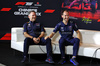GP CINA, (L to R): Christian Horner (GBR) Red Bull Racing Team Principal e Oliver Oakes (GBR) Alpine F1 Team Team Principal in the FIA Press Conference.

21.03.2025. Formula 1 World Championship, Rd 2, Chinese Grand Prix, Shanghai, China, Sprint Qualifiche Day.

- www.xpbimages.com, EMail: requests@xpbimages.com © Copyright: Moy / XPB Images
